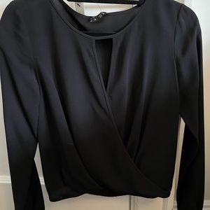 Theory Black Blouse